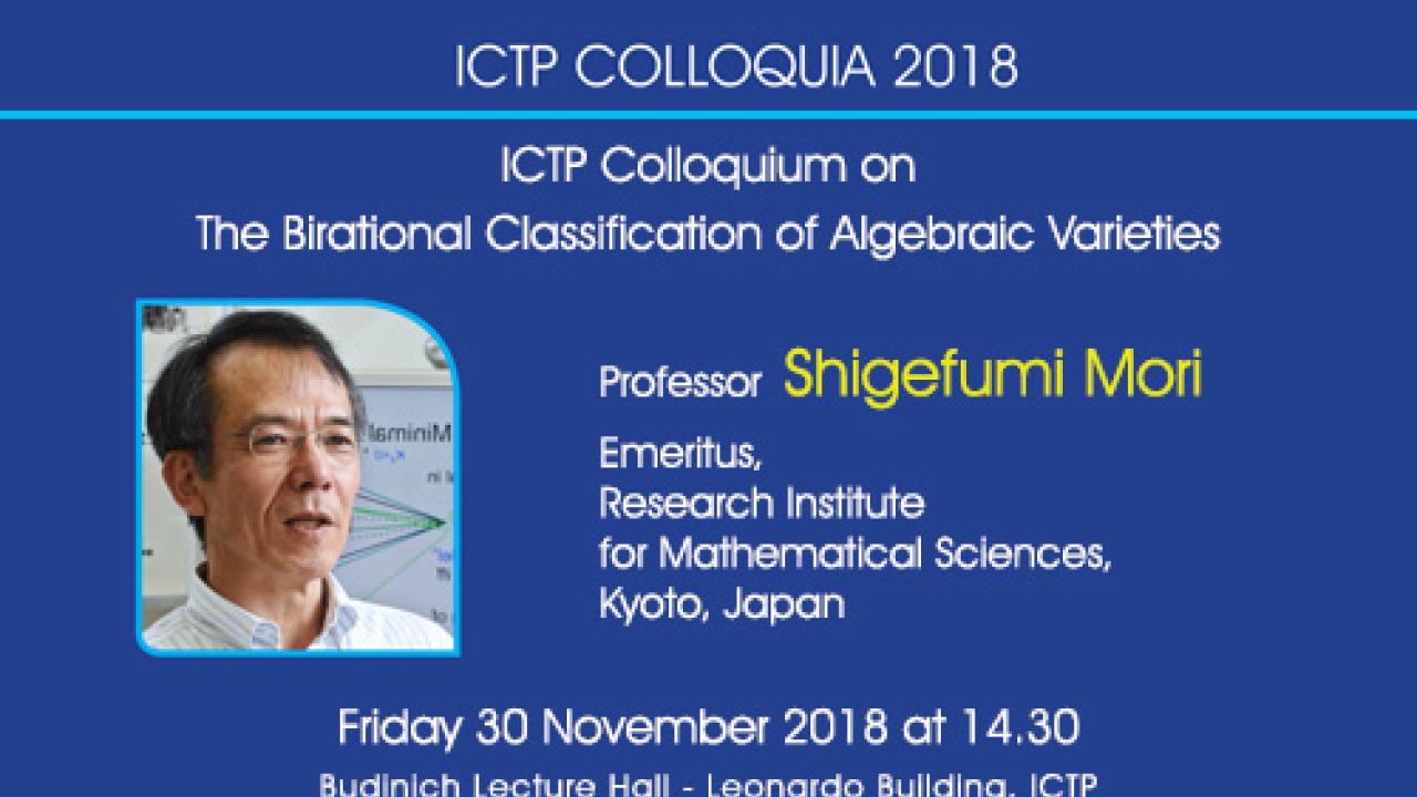 Shigefumi Mori to Give Colloquium