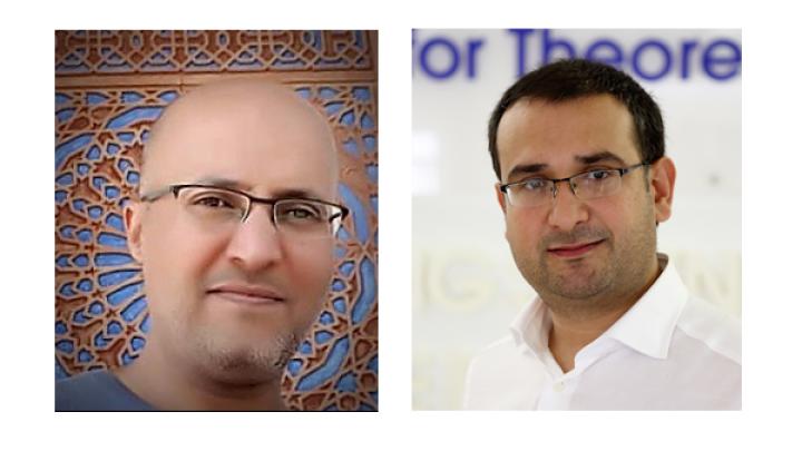 ICTP alumni Mohamed Al-Hada (left) and Jehan Akbar